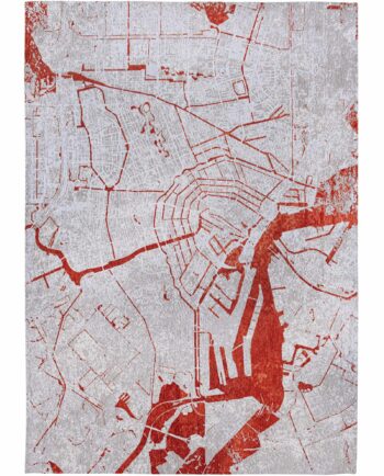 Louis De Poortere alfombra Cities Amsterdam 9323 Orange Cut