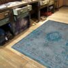 alfombras Louis De Poortere LX8255 Fading World Medaillon Grey Turquoise interior 2