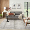 Nourison alfombra Abstract Hues ABH03 GRYWT GREY WHITE 5X8 099446906489 interior 3