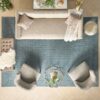 Nourison alfombra Alessia ALE01 BLUE 8x10 099446901705 interior 4