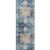 Nourison alfombra Ankara Global ANR03 BLUE 2x6 099446456557 flat
