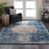 Nourison alfombra Ankara Global ANR03 BLUE 9x12 099446456656 interior 1 copy