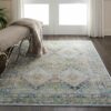 Nourison alfombra Ankara Global ANR07 BLGRE 5X7 099446457363 interior 1 C