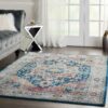 Nourison alfombra Ankara Global ANR11 BLUMT BLUE MULTI 5X8 099446498076 interior 3 C copy