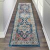 Nourison alfombra Ankara Global ANR11 BLUMT BLUE MULTICOLOR 2x6 099446498014 interior 1 C