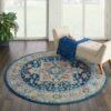 Nourison alfombra Ankara Global ANR11 BLUMT BLUE MULTICOLOR 4xRND 099446498052 interior 1 C