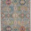 Nourison alfombra Ankara Global ANR12 GRYMT GREY MULTI 5x8 099446498205 flat C