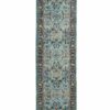 Nourison alfombra Ankara Global ANR14 TEAL MULTI 2x6 099446498403 flat C