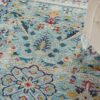 Nourison alfombra Ankara Global ANR14 TEAL MULTI 5X8 099446498441 interior 2 C
