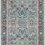 Alfombra Nourison Ankara Global ANR14 Teal / Multicolour