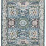 Alfombra Nourison Ankara Global ANR17 Ivory / Light Blue