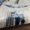 Nourison alfombra Brush Strokes BSK02 GRYNV GREY NAVY 5x7 099446899002 TX01