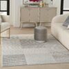 Nourison alfombra Brush Strokes BSK04 SILGY SILVER GREY 5x7 099446899095 interior 1