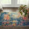 Nourison alfombra Celestial CES09 BLYEL BLUE YELLOW 2X4 099446482686 interior 1