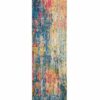 Nourison alfombra Celestial CES09 BLYEL BLUE YELLOW 2X8 099446482693