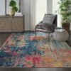 Nourison alfombra Celestial CES09 BLYEL BLUE YELLOW 7X10 099446482754 interior 1