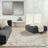 Nourison alfombra Glitz GLZ02 IVGRY IVORY GREY 5X7 099446133731 interior 1