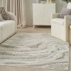 Nourison alfombra Glitz GLZ22 GRYGD GREY GOLD 5x7 099446951205 interior 1
