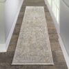 Nourison alfombra Lustrous Weave LUW01 IVBLU IVORY BLUE 2x8 099446742629 interior 1