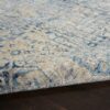 Nourison alfombra Lustrous Weave LUW02 BLUIV BLUE IVORY 5x8 099446752086 TX01