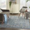 Nourison alfombra Lustrous Weave LUW03 BLUE 5x8 099446752178 interior 3