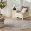 Nourison alfombra Lynx LNX01 IVGBL IVORY GREY BLUE 8xRND 099446082190 interior 3