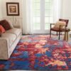 Nourison alfombra Prismatic PRS13 BLFLA 9x12 099446141699 interior 1