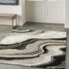 Nourison alfombra Prismatic PRS31 CHAGY CHARCOAL GREY 6x8 099446100504 interior 1