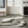 Nourison alfombra Prismatic PRS31 CHAGY CHARCOAL GREY 6x8 099446100504 interior 3