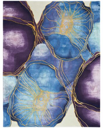 Nourison alfombra Prismatic PRS32 BLGLD BLUE GOLD 4x6 099446135179