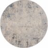 Nourison alfombra Rustic Textures RUS07 IVGRB IVORY GREY BLUE 8XRND 099446836175