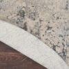 Nourison alfombra Rustic Textures RUS07 IVGRB IVORY GREY BLUE 8XRND 099446836175 CRB