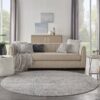 Nourison alfombra Rustic Textures RUS09 IVLTB IVORY LIGHT BLUE 8XRND 099446836038 interior 3