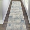Nourison alfombra Rustic Textures RUS10 IVBLU IVORY BLUE 2x8 099446496461 interior