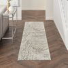 Nourison alfombra Rustic Textures RUS17 IVGRY IVORY GREY 2x8 099446814906 interior