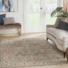 Nourison alfombra Sahar SHR03 BLUE 5x8 099446025234 interior 1