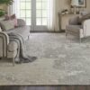Nourison alfombra Silk Shadows SHA17 SAND 10x14 099446451064 interior 1