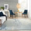 Nourison alfombra Silk Shadows SHA21 BLUSK BLUE SKY 8X10 099446020628 interior 3