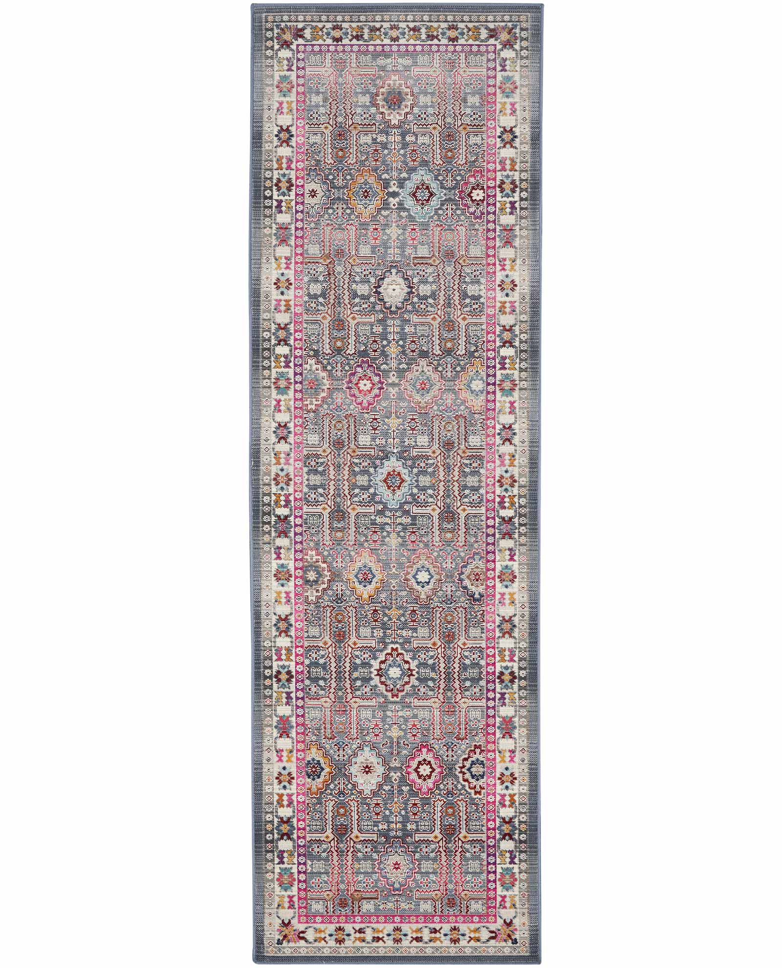 Nourison alfombra Vintage Kashan VKA05 GYMTC GREY MULTICOLOR 2x8 099446811813
