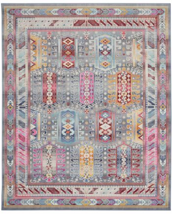 Nourison alfombra Vintage Kashan VKA06 GYMTC GREY MULTICOLOR 8x10 099446811998