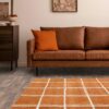Asiatic alfombra Albany Grid Rust interior new