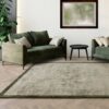 Asiatic alfombra Blade Border 05 Sage Olive interior square