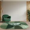 Asiatic alfombra Matrix 75 Oval Forest interior square