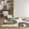 Asiatic alfombra Matrix 87 Arches Black interior square