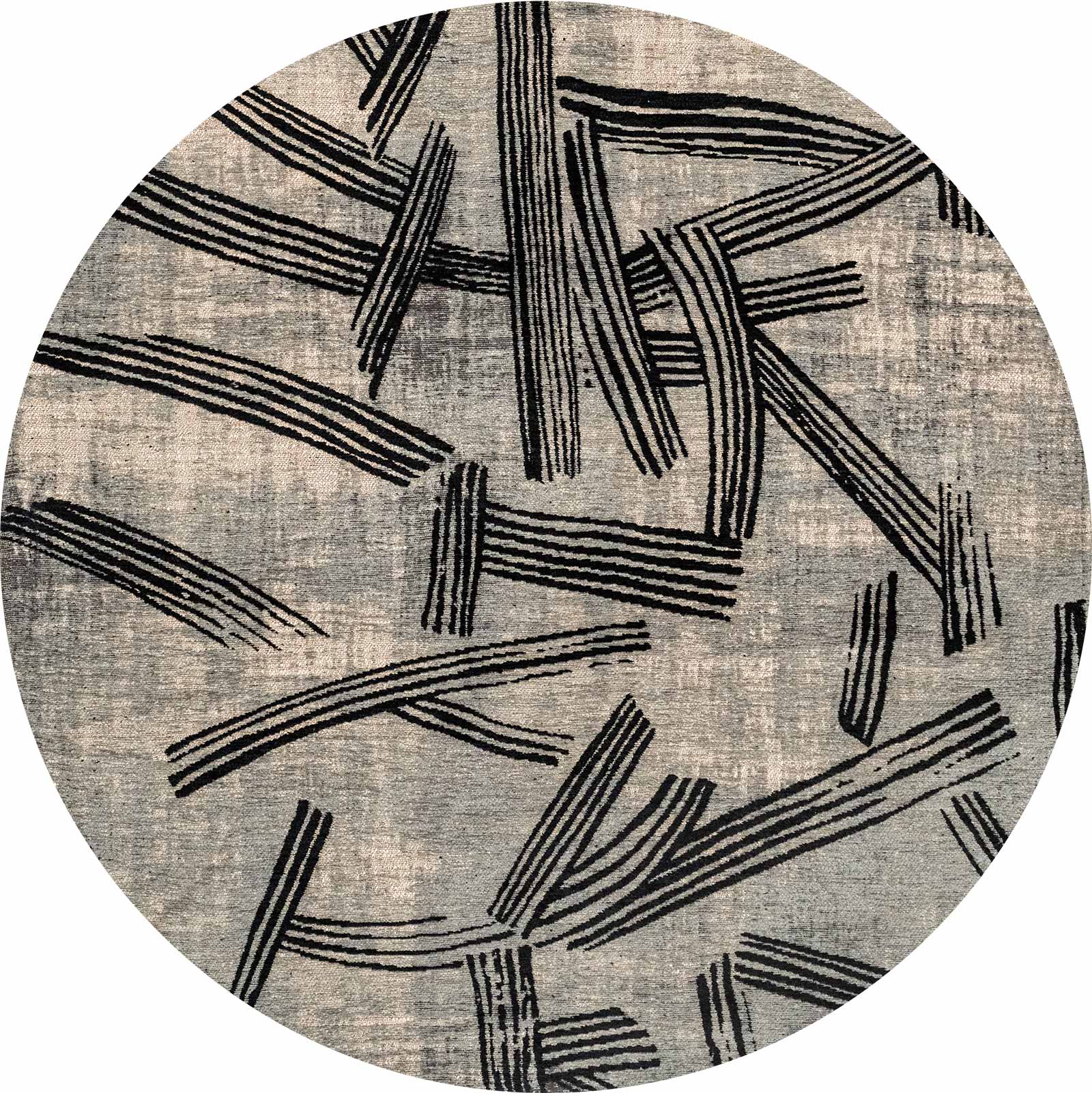 Louis De Poortere alfombra Meditation 2066 Kanji Darkstreet round